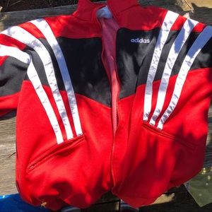 Red Adidas Track Jacket
